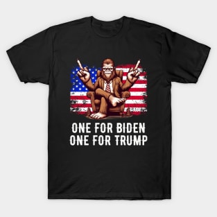 Bigfoot - Middle Finger - Election 2024 T-Shirt